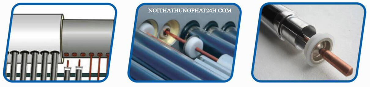 Chi tiết máy nước nóng nlmt megasun 150 lít dòng máy VCP ống thu nhiệt lõi đồng