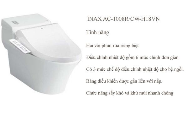 Bồn cầu thông minh INAX AC-1008R/CW-H18VN
