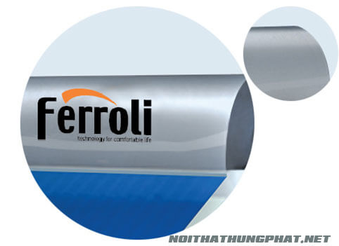 Vỏ bình của máy nlmt Feroli 180 lít bằng thép sơn mạ tỉnh điện cao cấp công nghệ của ý
