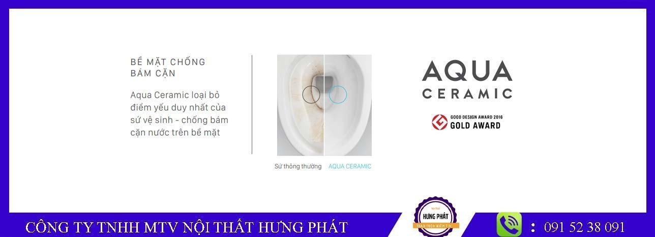 Công nghệ Aqua Ceramic bồn cầu Inax 1 khối AC-900VRN-2 nắp êm