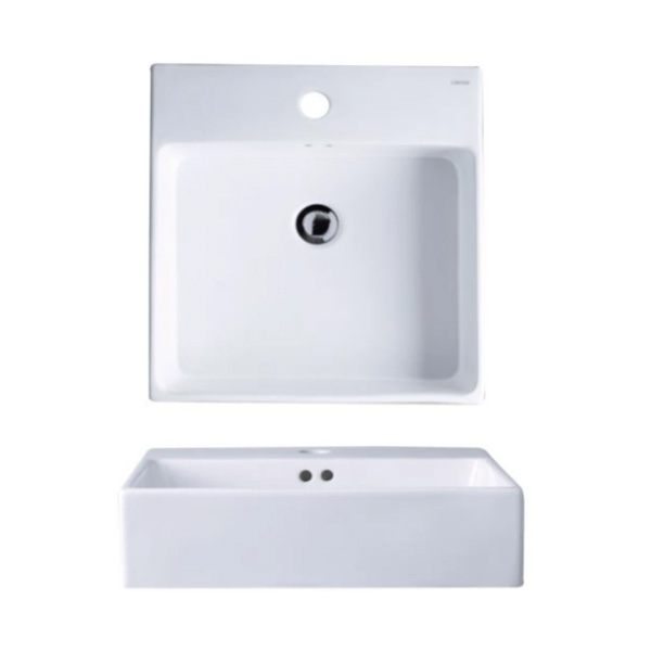 Lavabo vuông để bàn tạo cảm giác mạnh mẽ và cá tính