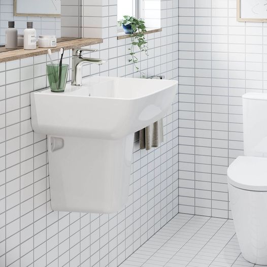 Mẫu chậu rửa mặt lavabo treo tường inax hiện đại sang trọng