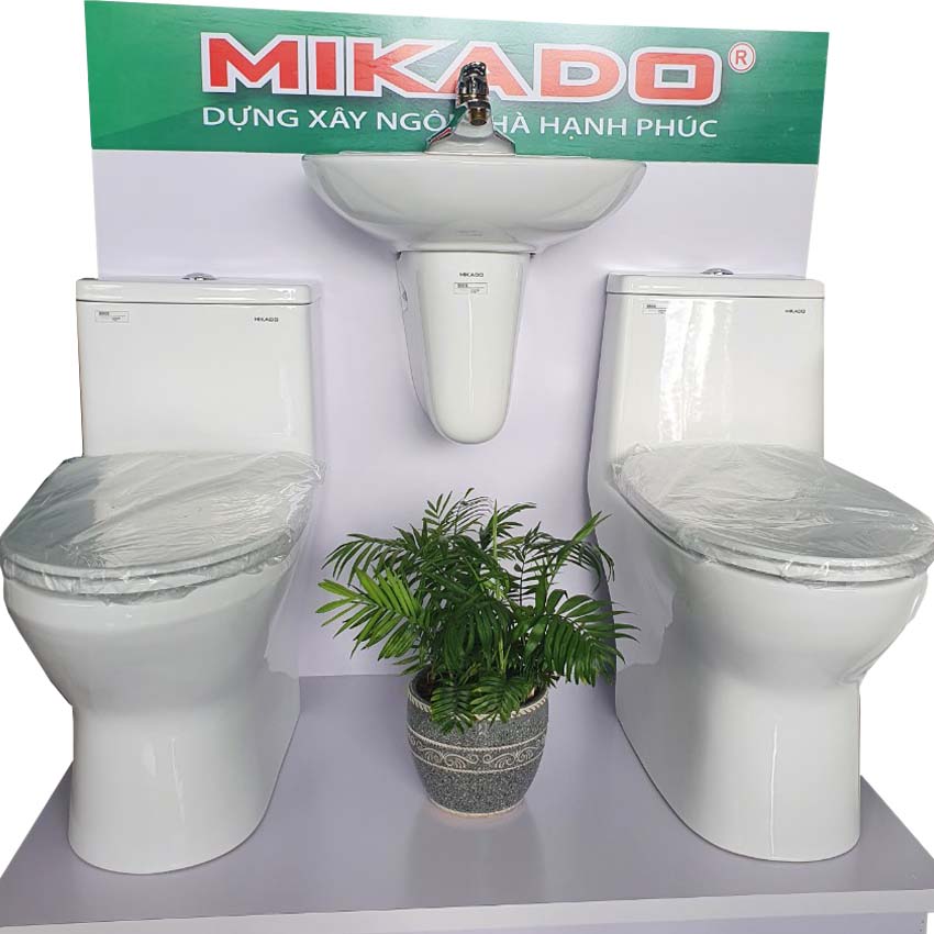 Bồn cầu Mikado 1 khối chính hãng giá rẻ tại Nội Thất Hưng Phát