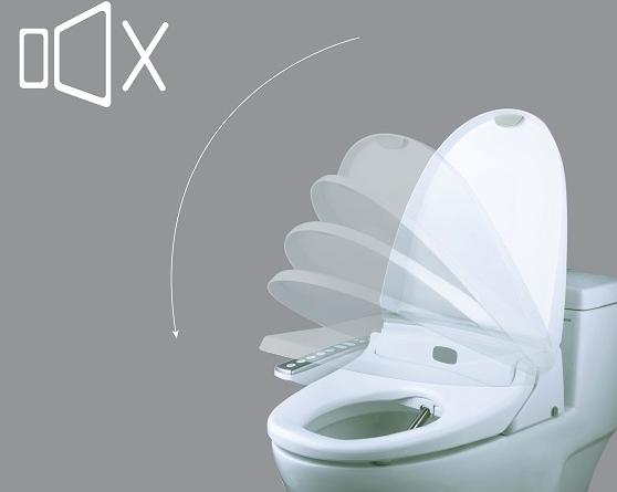 Nắp bàn cầu Caesar CD1348+TAF200H đóng êm không tiếng ồn giúp cho thời gian sử dụng nắp được lâu bền hơn