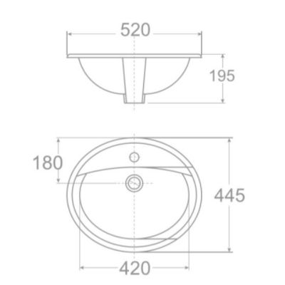 Chậu rửa lavabo đặt bàn American Standard 0476-WT