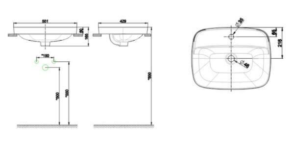 Chậu rửa lavabo đặt bàn American Standard VF-0420