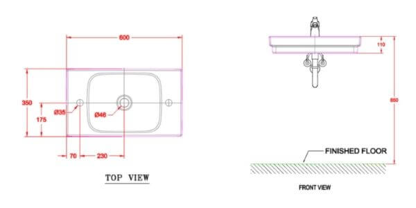 Chậu rửa lavabo đặt bàn American Standard WP-F648