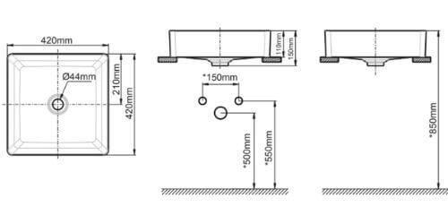 Chậu rửa lavabo đặt bàn American Standard WP-F411