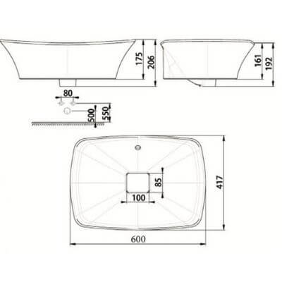 Chậu rửa lavabo đặt bàn American Standard WP-F602