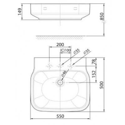 Chậu rửa lavabo đặt bàn American Standard WP-F628