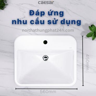 Chậu rửa mặt lavabo đặt dương bàn Caesar LF5019