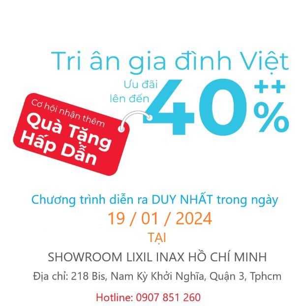 Thiết bị vệ sinh Inax khuyến mãi