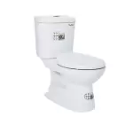 Bàn cầu 2 khối giá rẻ Vinaloha 2 nút nhấn