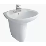 Chậu rửa mặt lavabo treo tường Inax  L-284V và chân ngắn L-284VC