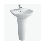 Chậu rửa mặt lavabo treo tường Inax  L-285V và chân dài L-288VD