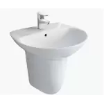 Chậu rửa mặt lavabo treo tường Inax  L-285V và chân ngắn L-288VC 