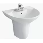 Chậu rửa mặt lavabo treo tường Inax  L-288V và chân ngắn L-288VC