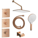 Combo bộ vòi sen âm tường American Standard màu vàng hồng