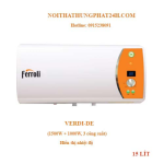 Bình Nóng Lạnh Ferroli Gián Tiếp Verdi DE 15L