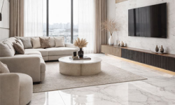 Gạch lát nền Đồng Tâm 80x80 có phù hợp cho phòng khách hiện đại không?