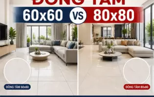 Gạch Đồng Tâm 60x60 Hay 80x80 Tốt Hơn Cho Nhà Diện Tích Vừa?