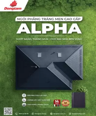 Catalogue Ngói Phẳng Tráng Men Alpha Đồng Tâm
