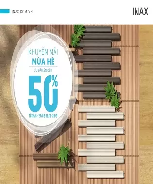Khuyến Mãi Mùa Hè Gạch Kiến Trúc Inax 2025