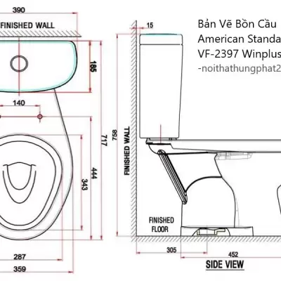 Kích Thước Bồn Cầu American Standard | Bảng Chi Tiết & Hướng Dẫn