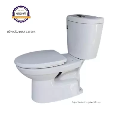 Review bồn cầu INAX 2 khối C-306VA​ đang được ưa chuộng nhất