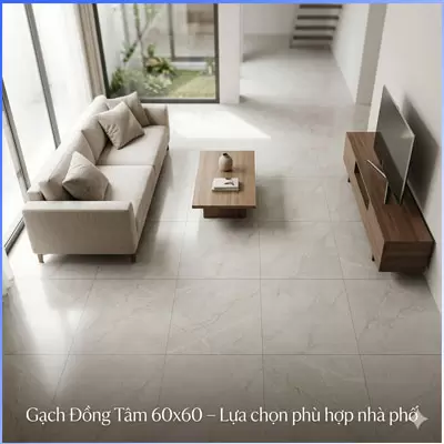 Gạch Đồng Tâm 60x60 là gì? Có phù hợp cho nhà phố không?