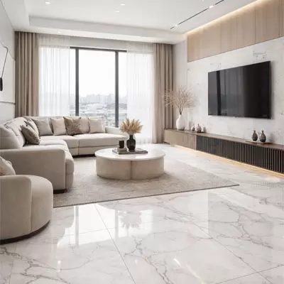 Gạch lát nền Đồng Tâm 80x80 có phù hợp cho phòng khách hiện đại không?