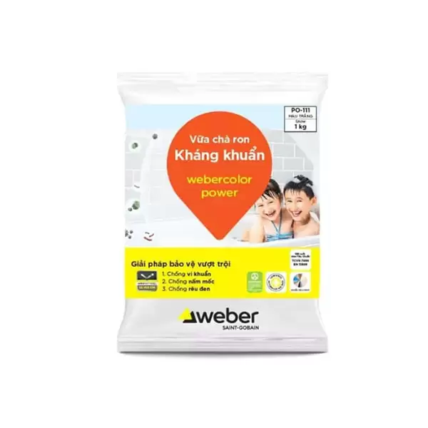 Keo chà ron Weber Color Power PO122 màu kem