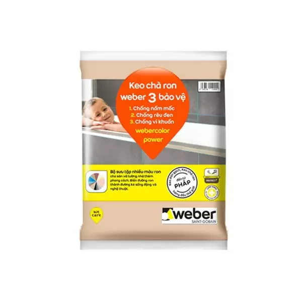 Keo chà ron Weber Color Power PO152 màu cà phê sữa