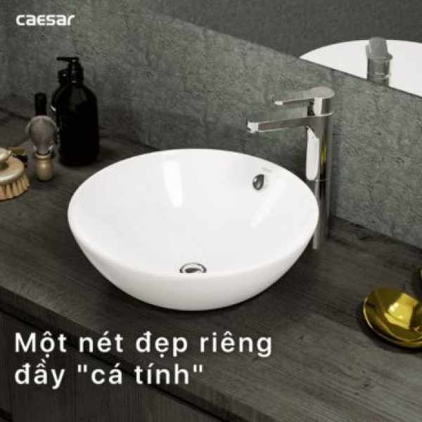 Chậu rửa mặt lavabo đặt trên bàn Caesar L5215