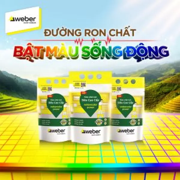 Keo chà ron Weber Color Power PO124 Màu Vàng Chanh