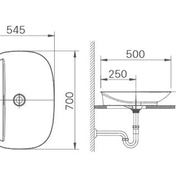 Chậu rửa mặt lavabo Inax AL-S640V (GC/FC)