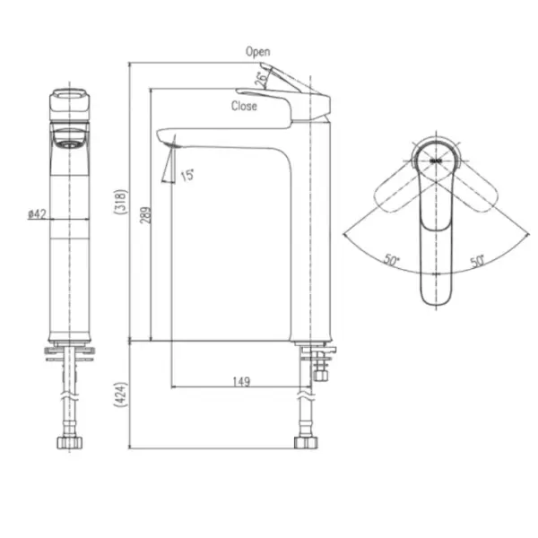 Vòi lavabo lạnh Inax LFV-22SH