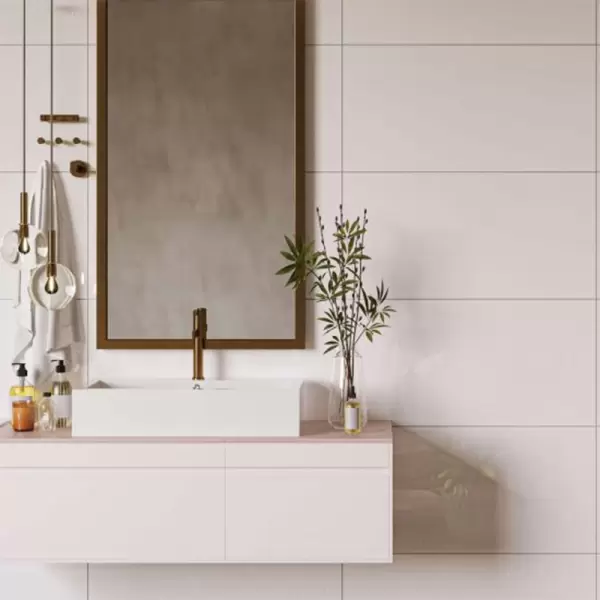 Gạch Đồng Tâm 40x80 SNOW001-H+ Ceramic Kháng Khuẩn