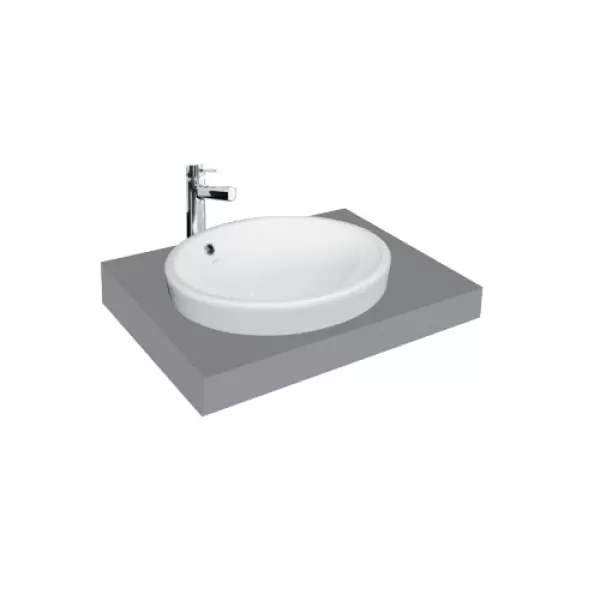 Chậu rửa mặt lavabo âm bàn dương vành Viglacera CD6