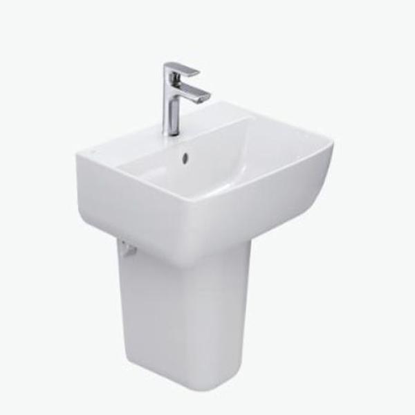 Chậu rửa mặt lavabo treo tường Inax  AL-312V và chân chậu L-298VC