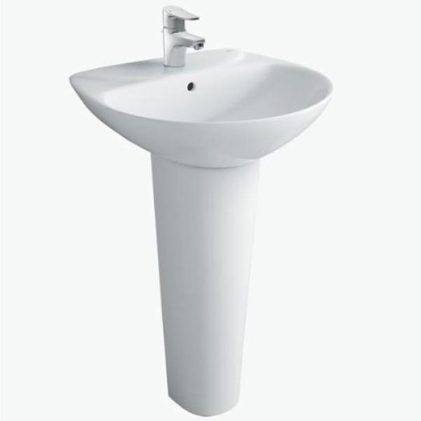 Chậu rửa mặt lavabo treo tường Inax  L-285V và chân dài L-288VD