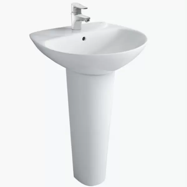 Chậu rửa mặt lavabo treo tường Inax  L-288V và chân dài L-288VD