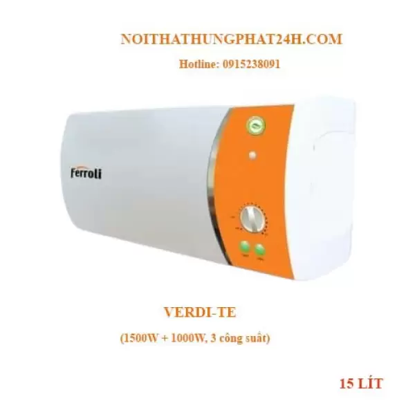 Bình Nóng Lạnh Ferroli Gián Tiếp Verdi TE 15L