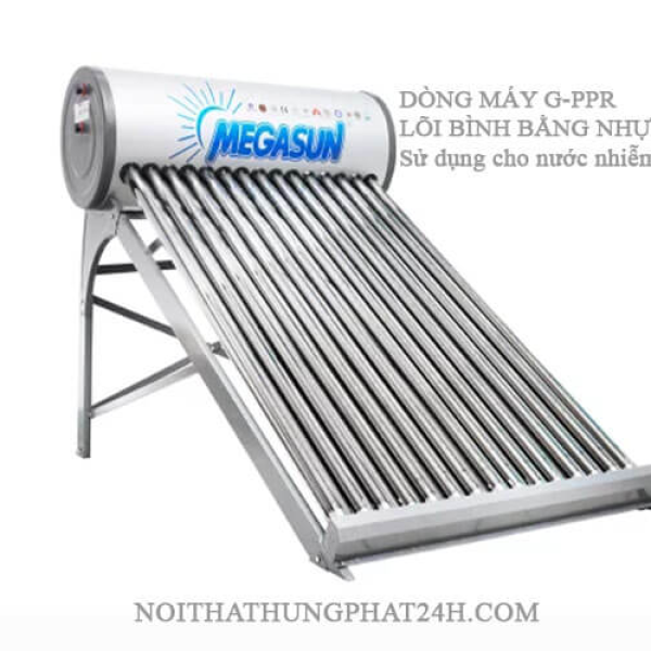 MÁY NƯỚC NÓNG NĂNG LƯỢNG MẶT TRỜI MEGASUN G-PPR- 190 LÍT - LÕI NHỰA