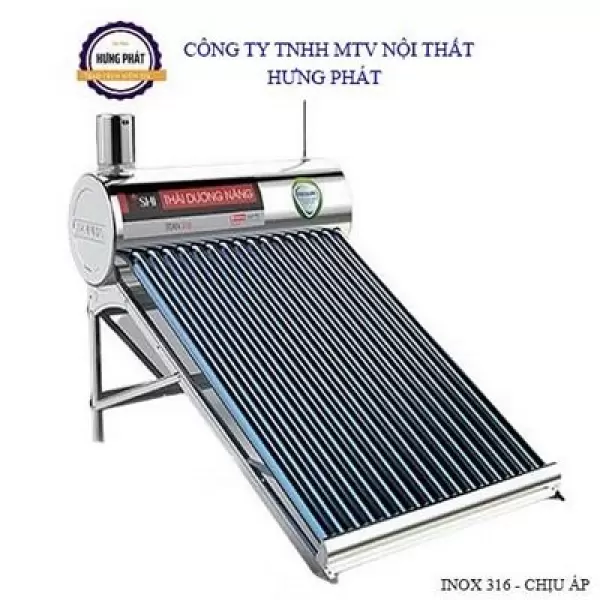 Máy Nước Nóng Năng Lượng Mặt Trời Sơn Hà 200L Titan 316 Chịu Áp