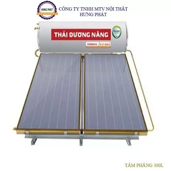 Máy Nước Nóng Năng Lượng Mặt Trời Sơn Hà 300L Tấm Phẳng Chịu Áp