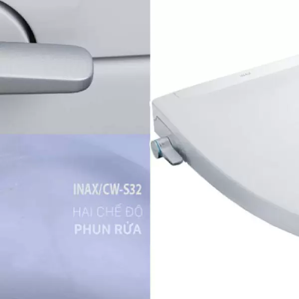 Bồn Cầu Treo Tường Nắp Rửa Cơ INAX AC-952+CW-S32VN