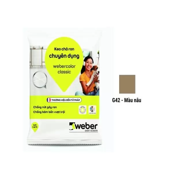 Keo chà ron Weber Color Classic G42 - Nâu