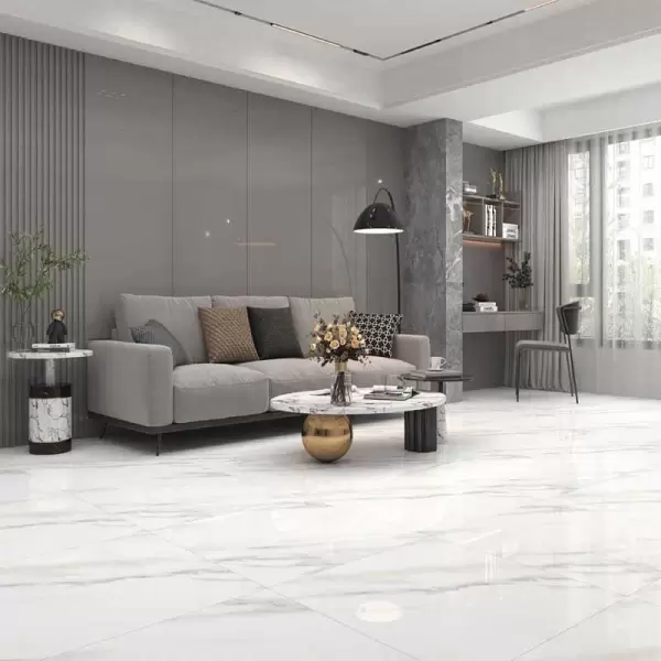 Gạch Lát Nền 80x80 Đồng Tâm CARARAS 002-FP-H+ Porcelain Kháng Khuẩn