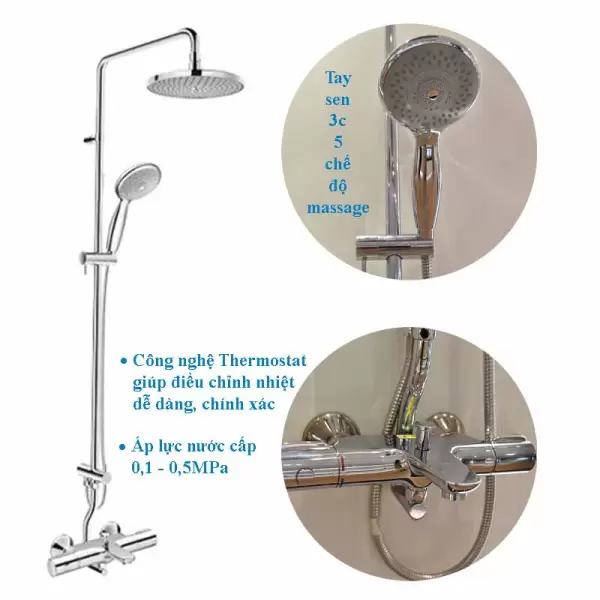 Sen Tắm Cây Nhiệt Độ INAX BFV-3415T